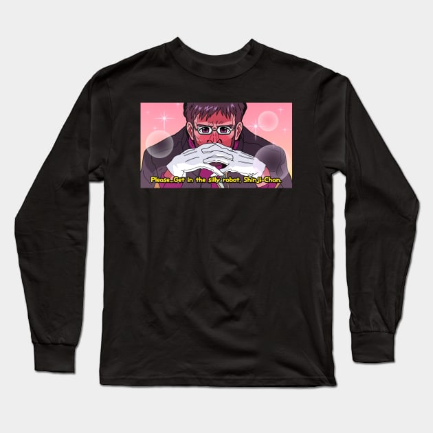 Kawaii Gendo Long Sleeve T-Shirt by demonigote